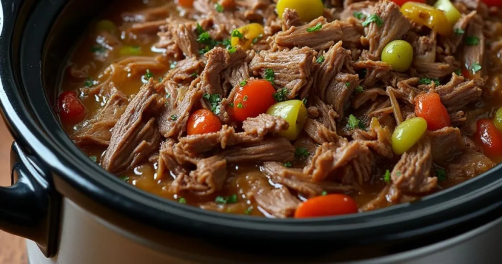 slow cooker italian beef